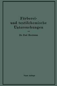 Produktbild: F&auml;rberei- und textilchemische Untersuchungen
