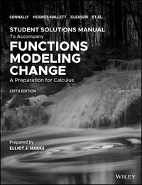 Produktbild: Functions Modeling Change: A Preparation for Calculus, 6e Student Solutions Manual