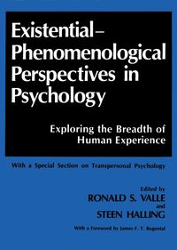 Produktbild: Existential-Phenomenological Perspectives in Psychology