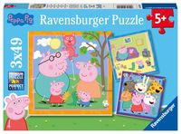 Produktbild: Puzzle Ravensburger Peppas Familie und Freunde 3 X 49 Teile