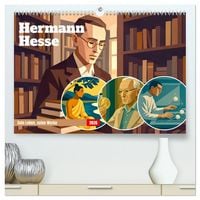 Produktbild: Hermann Hesse. Sein Leben, seine Werke (hochwertiger Premium Wandkalender 2026 DIN A2 quer), Kunstdruck in Hochglanz