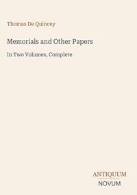 Produktbild: Memorials and Other Papers