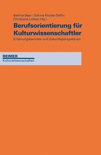 Produktbild: Berufsorientierung f&uuml;r Kulturwissenschaftler