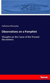 Produktbild: Observations on a Pamphlet