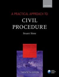 Produktbild: Sime, P: A Practical Approach to Civil Procedure