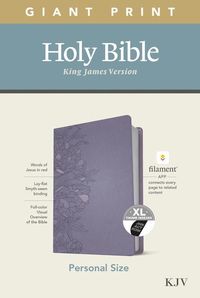 Produktbild: KJV Personal Size Giant Print Bible, Filament Enabled Edition (Leatherlike, Peony Lavender, Indexed)