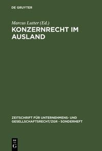 Produktbild: Konzernrecht im Ausland