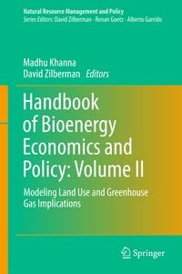Produktbild: Handbook of Bioenergy Economics and Policy: Volume II
