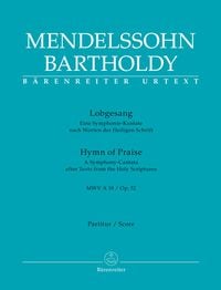 Produktbild: Lobgesang (Hymn of Praise) op. 52 MWV A 18, Partitur, Urtextausgabe