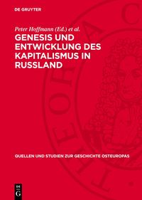 Produktbild: Genesis und Entwicklung des Kapitalismus in Russland