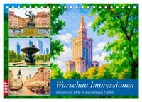 Produktbild: Warschau Impressionen - Historische Orte in leuchtenden Farben (Tischkalender 2027 DIN A5 quer), CALVENDO Monatskalender