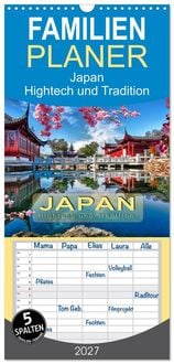 Produktbild: Familienplaner 2027 - Japan - Hightech und Tradition mit 5 Spalten (Wandkalender, 21 x 45 cm) CALVENDO