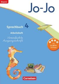 Produktbild: Jo-Jo Sprachbuch - Grundschule Bayern. 4. Jahrgangsstufe - Arbeitsheft in Vereinfachter Ausgangsschrift