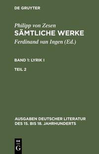 Produktbild: Lyrik I. Zweiter Teil