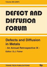 Produktbild: Defects and Diffusion in Metals IX