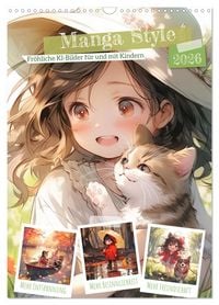 Produktbild: Manga Style Kinder (Wandkalender 2026 DIN A3 hoch), CALVENDO Monatskalender