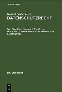 Produktbild: Datenschutzrecht / Einzelvorschriften des Bundes zum Datenschutz