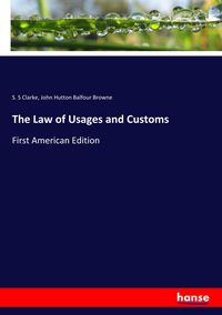 Produktbild: The Law of Usages and Customs