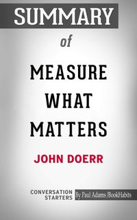 Produktbild: Summary of Measure What Matters