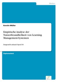 Produktbild: Empirische Analyse der Nutzerfreundlichkeit von Learning Management-Systemen