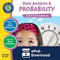 Produktbild: Data Analysis & Probability - Task & Drill Sheets Gr. PK-2