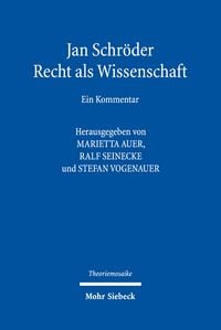 Produktbild: Jan Schr&ouml;der: Recht als Wissenschaft