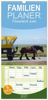 Produktbild: Familienplaner 2027 - T&ouml;werland Juist mit 5 Spalten (Wandkalender, 21 x 45 cm) CALVENDO