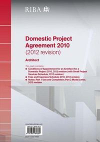 Produktbild: Riba: RIBA Domestic Project Agreement 2010 (2012 Revision):