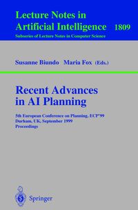 Bild vom Artikel Recent Advances in AI Planning vom Autor Susanne Biundo