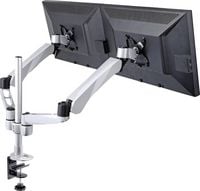 Produktbild: SpeaKa Professional SP-3947568 Flex Monitor-Tischhalterung 2 Display(s) 25,4cm (10\") - 68,6cm (27\") Schwarz, Silbe