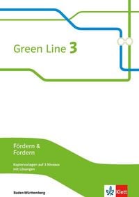 Produktbild: Green Line 3. Fördern & Fordern, Kopiervorlagen auf 3 Niveaus, mit Lösungen. Ausgabe Baden-Württemberg ab 2016