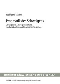 Produktbild: Pragmatik des Schweigens