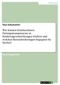 Produktbild: Wie k&ouml;nnen Erzieher/innen Partizipationsprozesse in Kindertageseinrichtungen f&ouml;rdern und welchen Herausforderungen begegnen Sie hierbei?