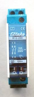Produktbild: Eltako R12-200-12V DC Schaltrelais Nennspannung: 12 V Schaltstrom (max.): 8 A 2 Schlie&szlig;er 1 St.