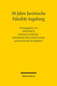 Produktbild: 50 Jahre Juristische Fakult&auml;t Augsburg