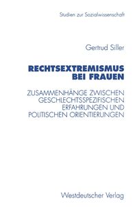 Produktbild: Rechtsextremismus bei Frauen