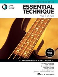 Produktbild: Essential Technique for Band - Electric Bass Book 3 with Online Resources