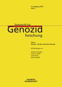 Produktbild: Zeitschrift f&uuml;r Genozidforschung, 22. Jahrgang 2024, Heft 2
