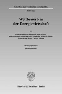 Produktbild: Wettbewerb in der Energiewirtschaft.