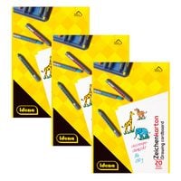 Produktbild: Idena Bundle Zeichenkarton 20 Blatt 190g/m&sup2; DIN A4, 3er Pack
