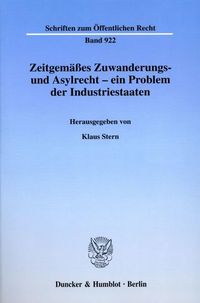 Bild vom Artikel Zeitgemäßes Zuwanderungs- und Asylrecht - ein Problem der Industriestaaten. vom Autor Klaus Stern