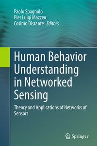Produktbild: Human Behavior Understanding in Networked Sensing