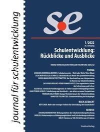 Produktbild: Journal f&uuml;r schulentwicklung 1/2022