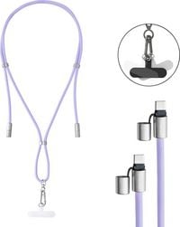 Produktbild: Intenso USB-C&reg; Kabel USB 2.0 USB-C&reg; Stecker, USB-C&reg; Stecker 1.65 m Lila Handykette 7991003 Datenkabel, Ladekabel