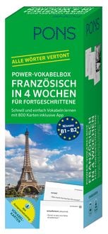 Produktbild: PONS Power-Vokabelbox Französisch in 4 Wochen für Fortgeschrittene