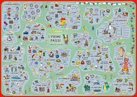 Produktbild: mindmemo Lernposter - I primi passi - Italienisch f&uuml;r Anf&auml;nger - spielend Italienisch lernen Kinder