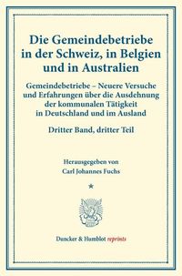 Produktbild: Gemeindebetriebe in der Schweiz, in Belgien und in Australien.