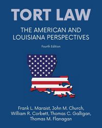 Produktbild: Tort law - The American and Louisiana Perspectives, Fourth Edition