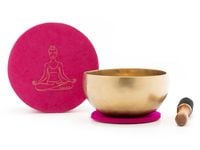 Produktbild: Klangschalen-Set 'YOGA' mit geschmiedeter Klangschale