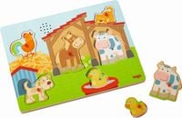 Bild vom Artikel HABA 303179 - Sound-Greifpuzzle, Auf dem Land, Bauernhof, Holzpuzzle mit Tierstimmen, Kinderpuzzle vom Autor 